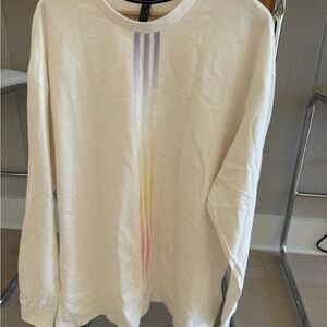 Adidas Terrex Kith White Shirt with Subtle Stripes